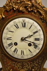 Good French Boulle Mantel Clock