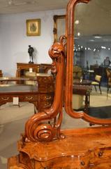 Beautiful Burr Walnut and Walnut Victorian Period "Duchess" Dressing Table