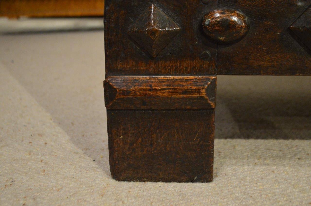 Oak Jacobean Period Antique Coffer 4