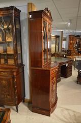 Stunning Quality Mahogany Late Victorian Period Bookcase by Edwards & Roberts