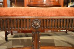 Fine Pair of Mahogany 19th Century Hepplewhite Style Antique Window Seats