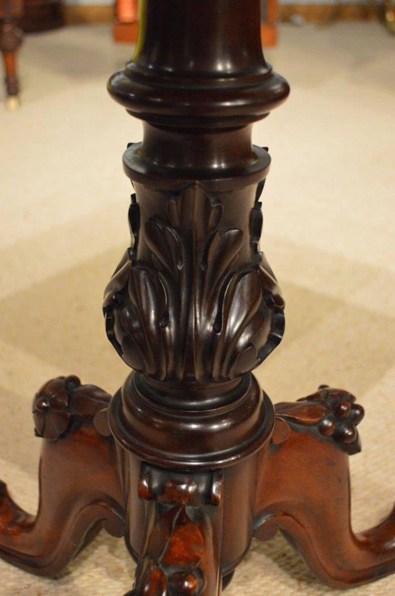 Beautiful Satinwood, Mahogany and Parquetry Inlaid, Early Victorian Period 2