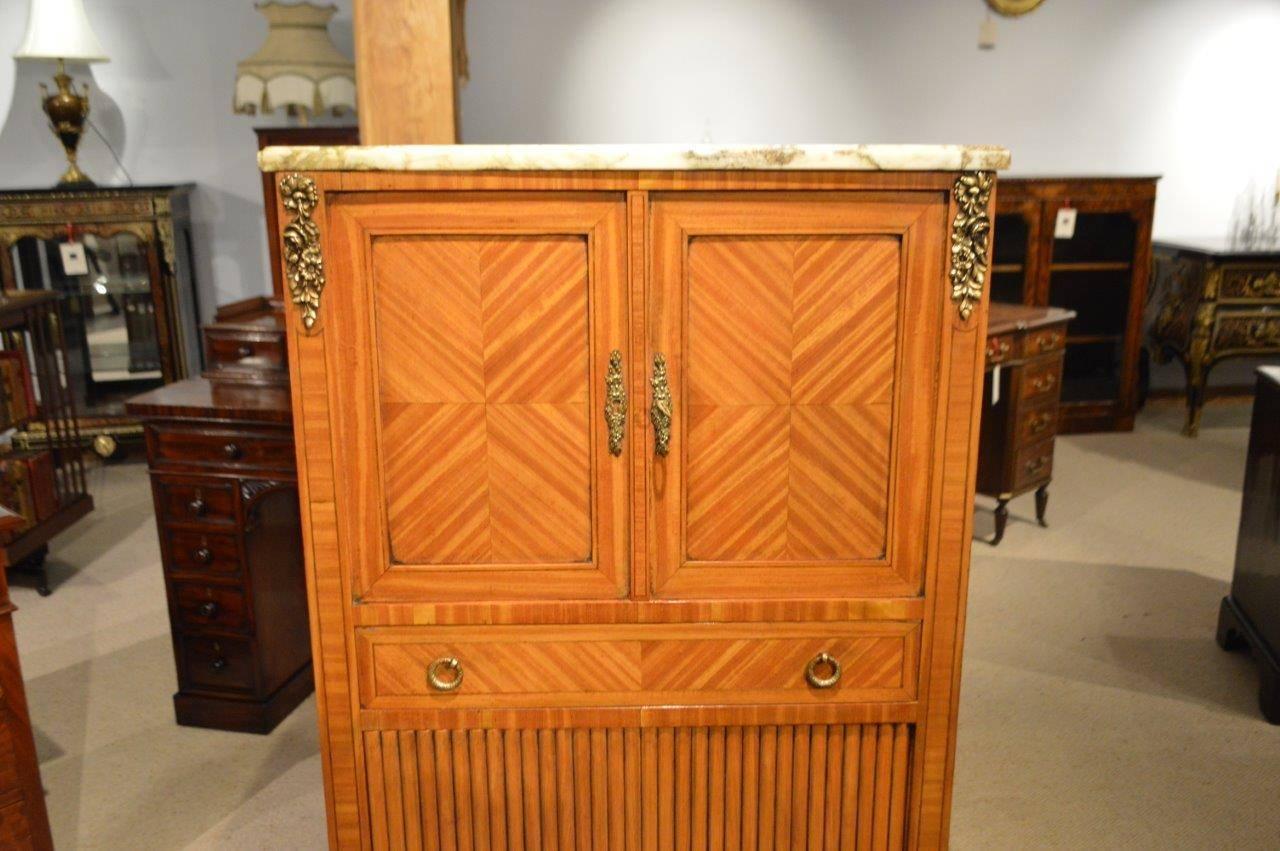 Satinwood Late 19th Century French Antique Music Cabinet In Excellent Condition In Darwen, GB