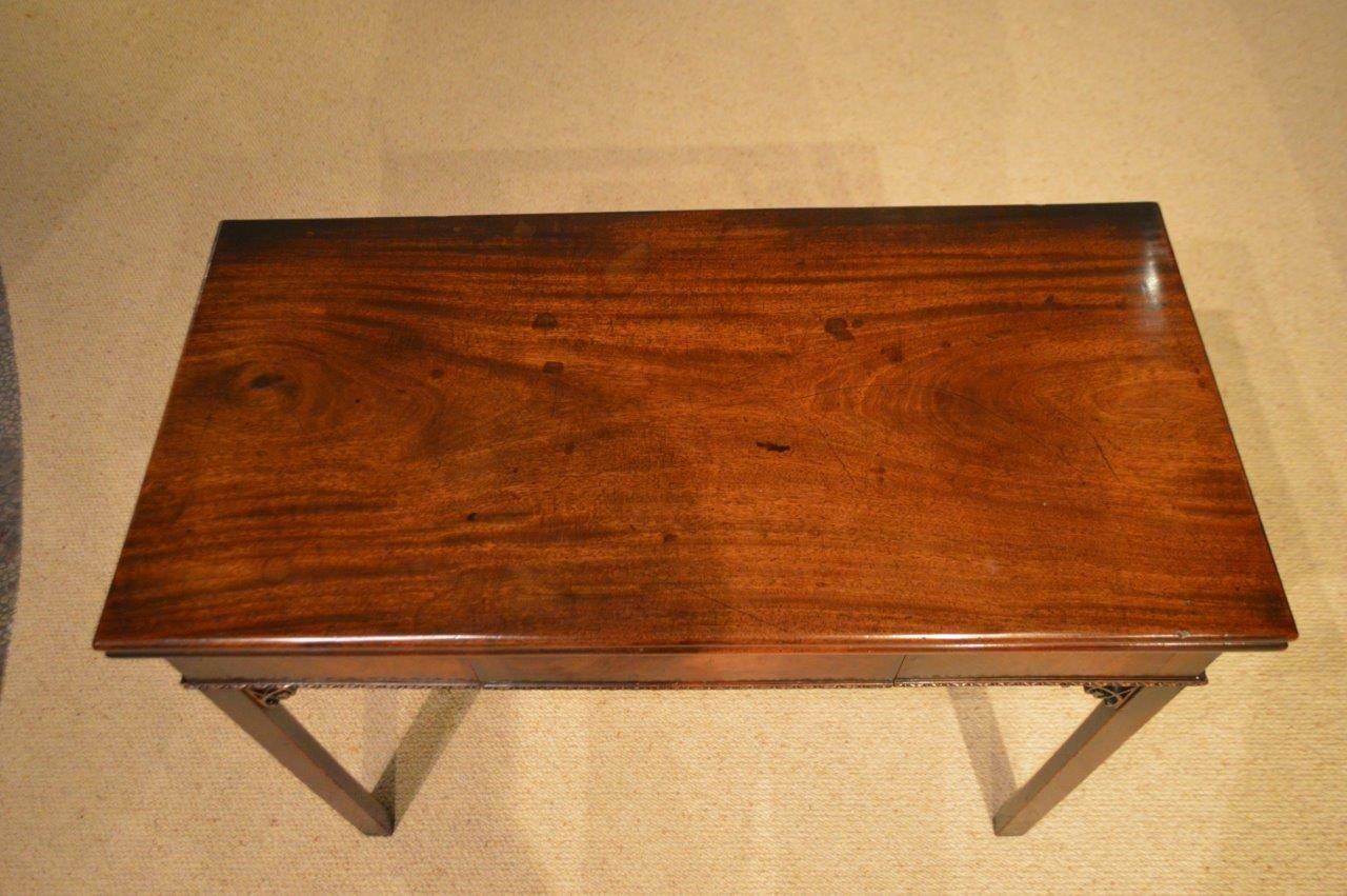 Fine Cuban Mahogany George II Period Antique Card Table by Phillip Bell of Lon 1