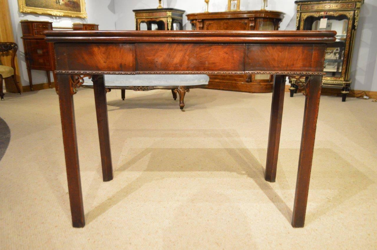Fine Cuban Mahogany George II Period Antique Card Table by Phillip Bell of Lon 5