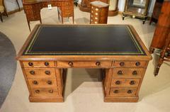 Good Oak Victorian Period Antique Partners Desk