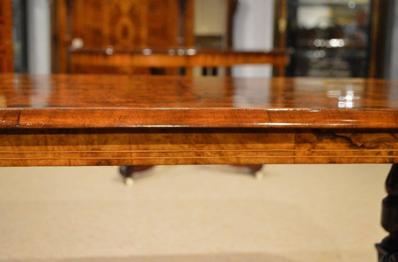 Burr Walnut Victorian Period Rectangular Antique Coffee Table In Excellent Condition In Darwen, GB