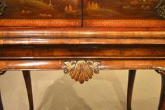 Fine Quality Chinoiserie and Red Lacquer Antique Cocktail Cabinet