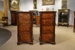 Pair of Mahogany 19th Century Antique Bedside Chests