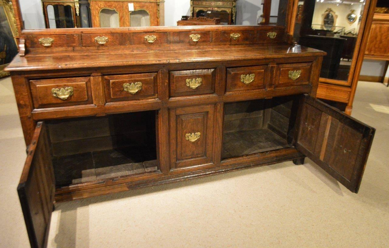 Good Oak 18th Century Antique Dresser and Rack 4