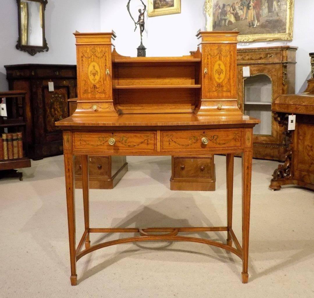 Fine Quality Satinwood Victorian Period Ladies Writing Table 2