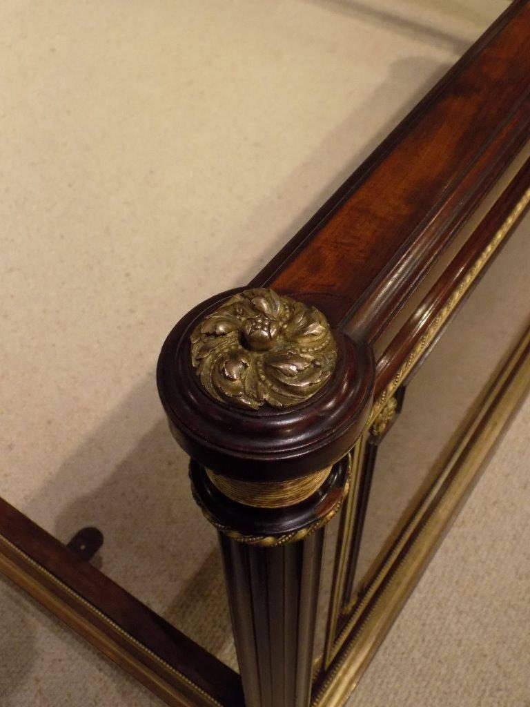 Late 19th Century Superb French 19th Century Figured Mahogany and Ormolu King-Size Bed