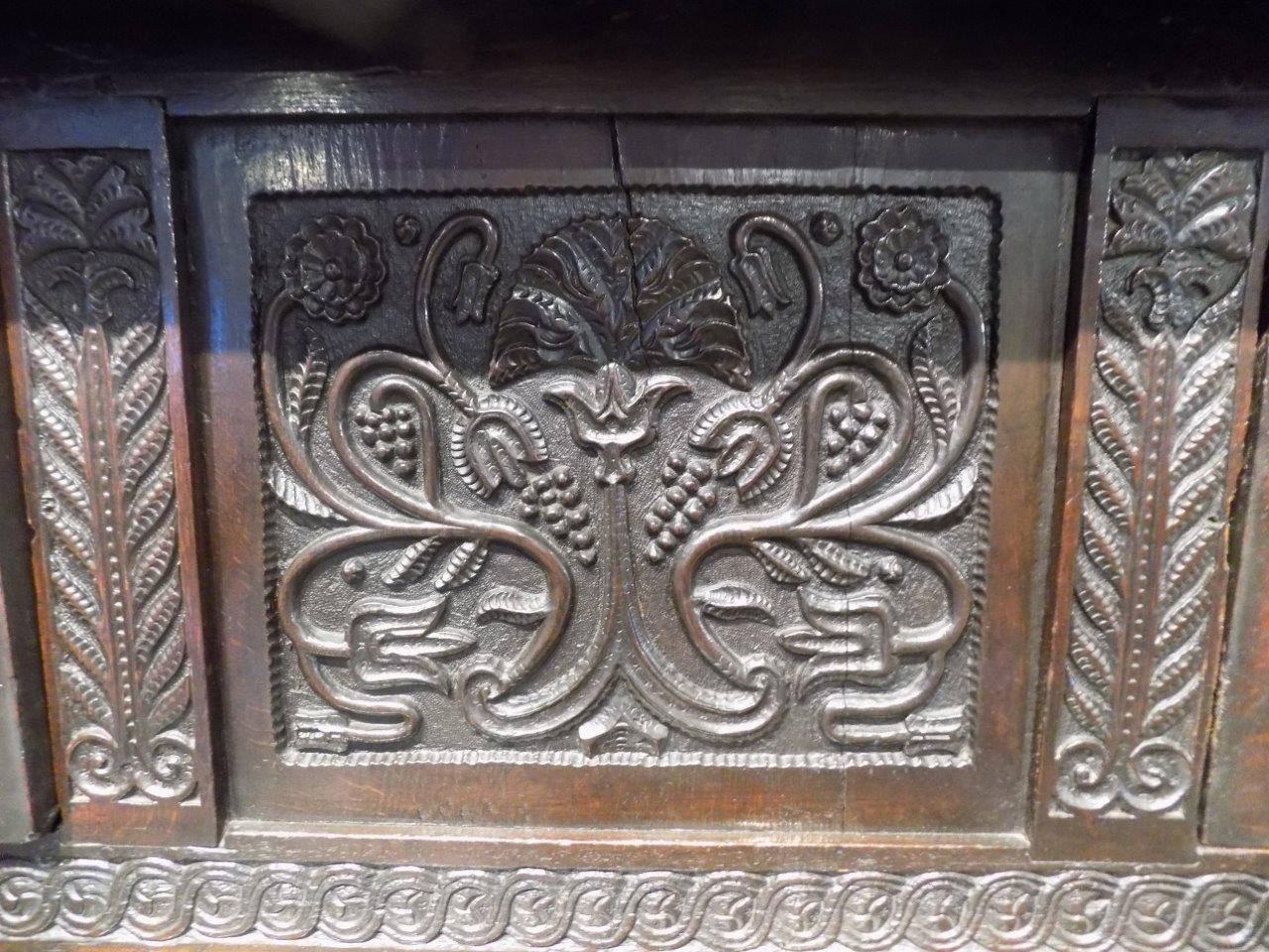 Rare Late 17th Century Westmorland Antique Oak Court Cupboard 4