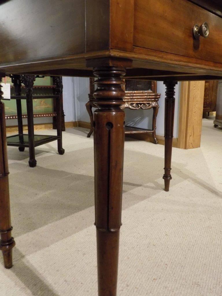 Mahogany William IV Period Two-Drawer Hall Table 3