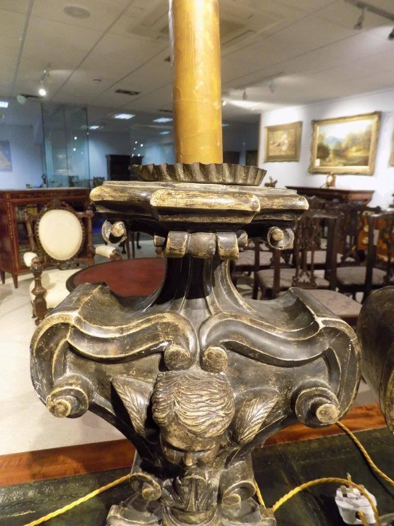 Good Pair of Antique 19th Century Venetian Baroque Table Lamps 4