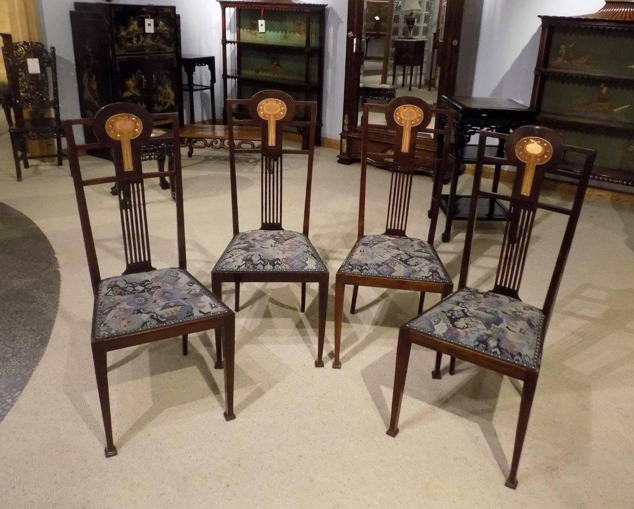 Mahogany Arts & Crafts Period Antique Salon Suite 2