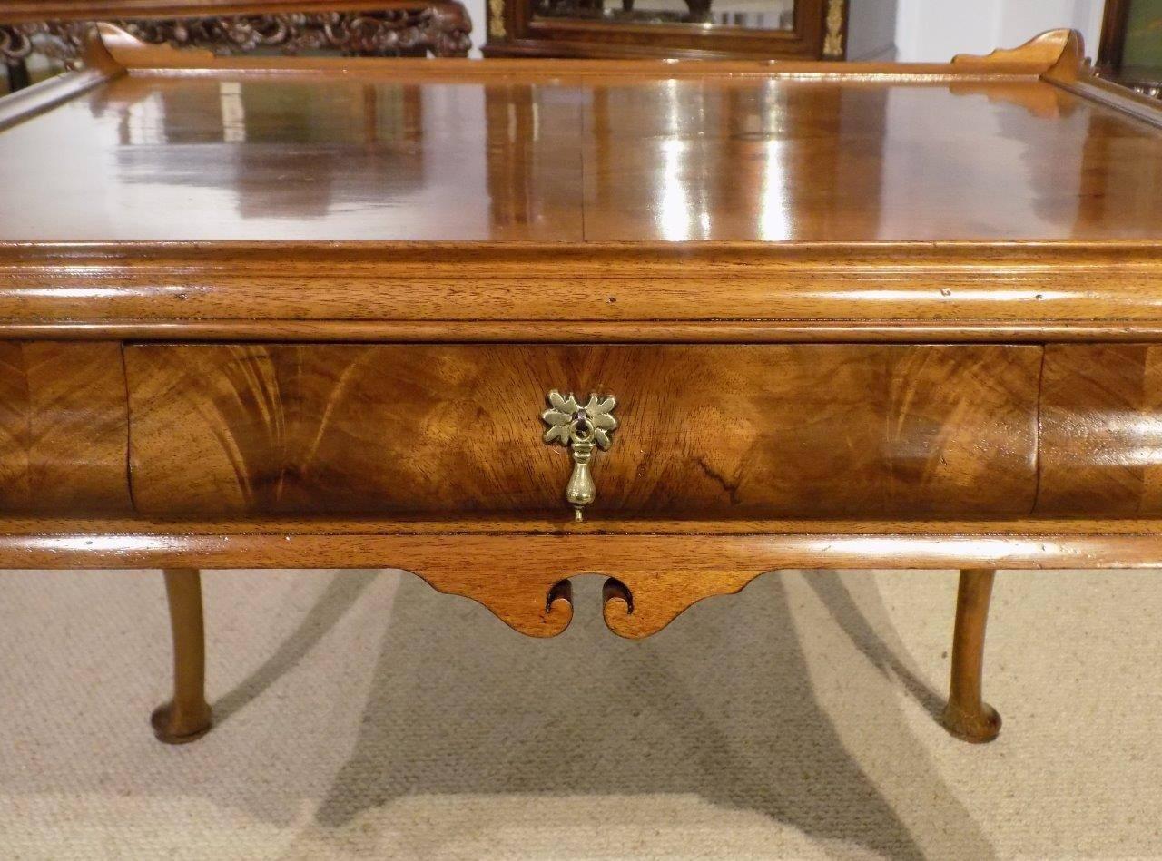 Fine Quality Walnut Queen Anne Style Coffee Table 4