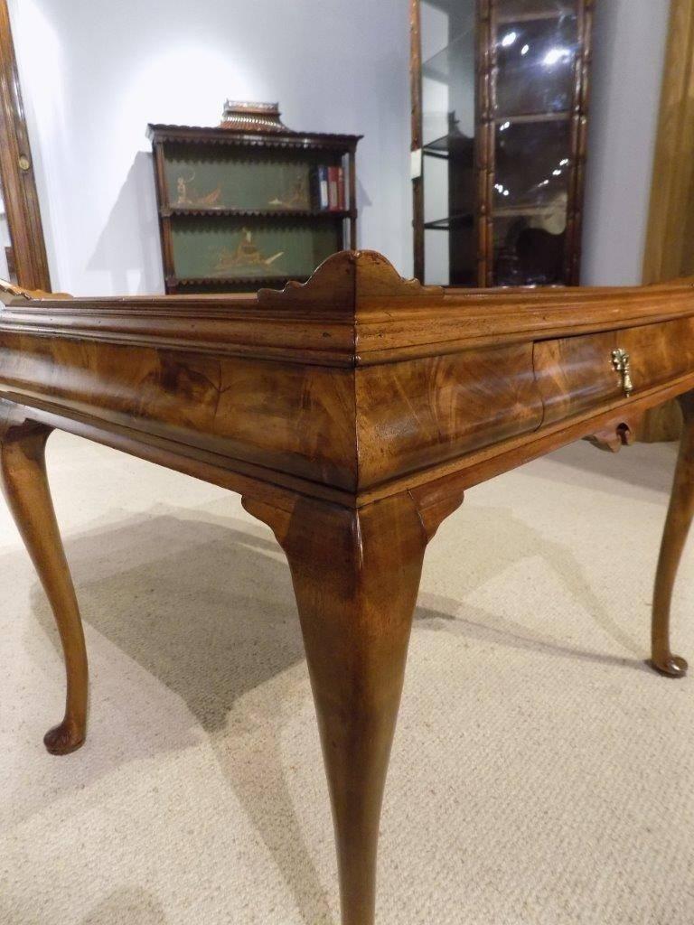 Fine Quality Walnut Queen Anne Style Coffee Table 3