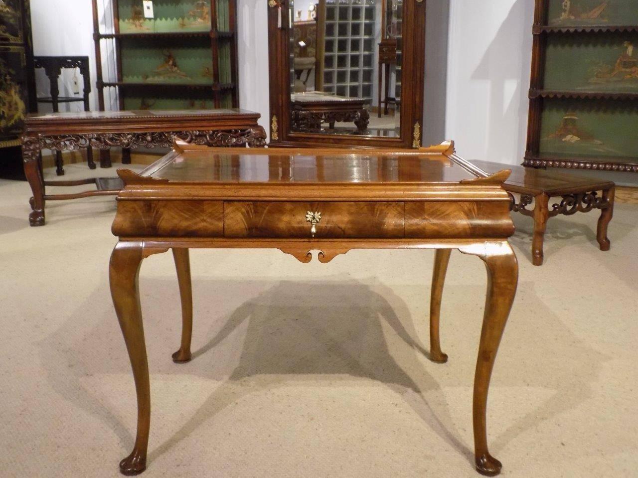 Fine Quality Walnut Queen Anne Style Coffee Table 2