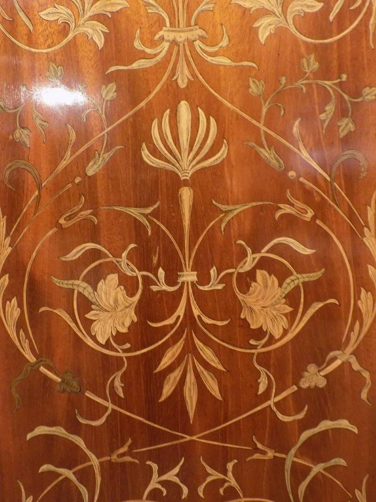 Fine Quality Marquetry Inlaid Edwardian Period Bookcase by Edwards & Roberts 1