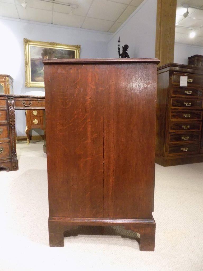 Small Mahogany and Oak Regency Period Antique Chest of Drawers 3