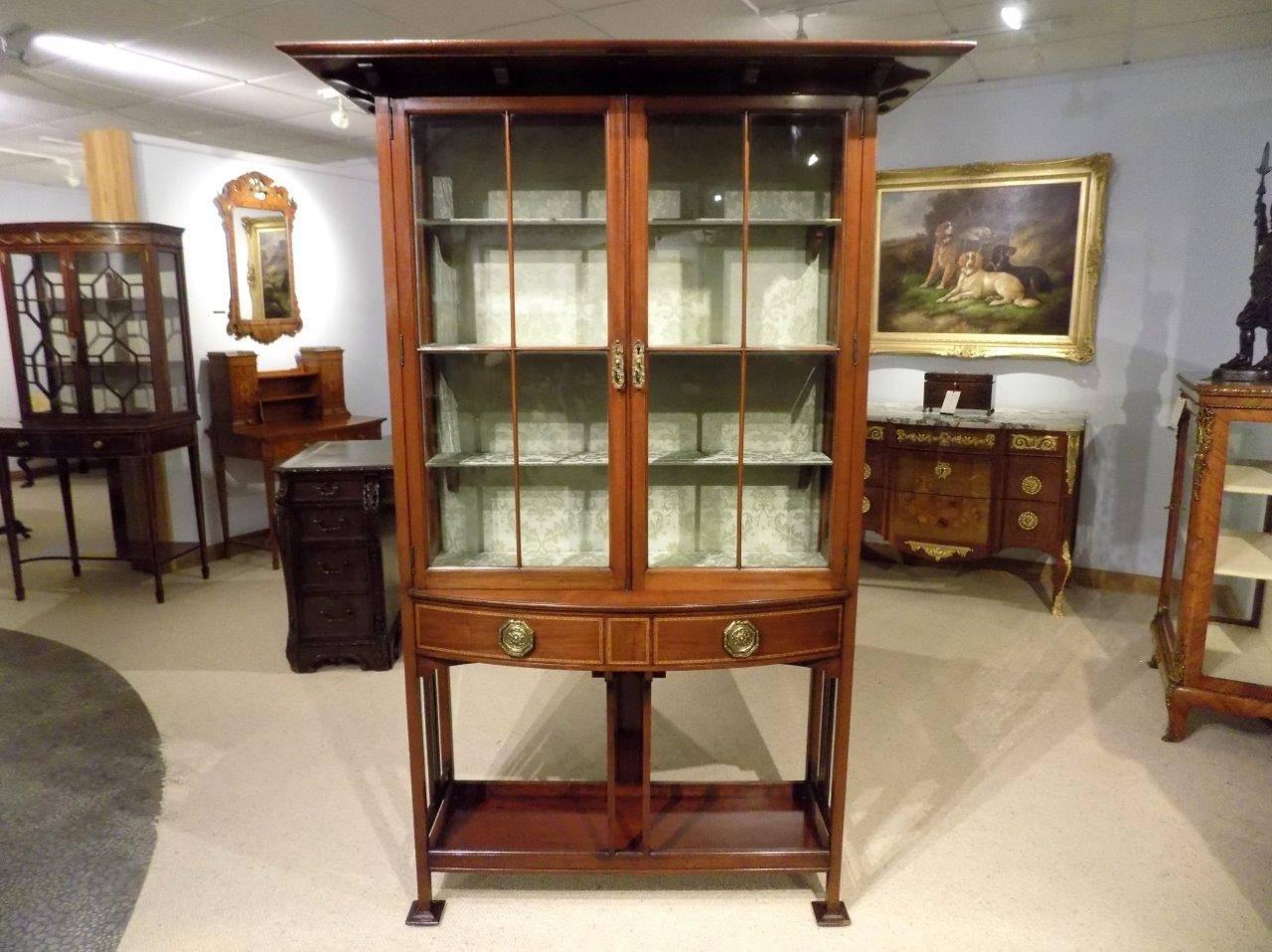 Early 20th Century Fine Quality Mahogany Arts & Crafts Period Cabinet by Shapland & Petter