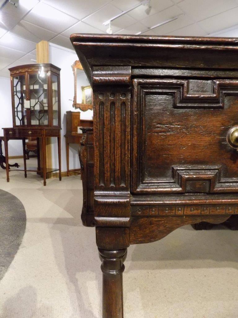 Oak Jacobean Style Two Drawer Antique Dresser Base At 1stdibs Oak Jacobean Style Two Drawer Antique Dresser Base In Excellent Condition For Darwen