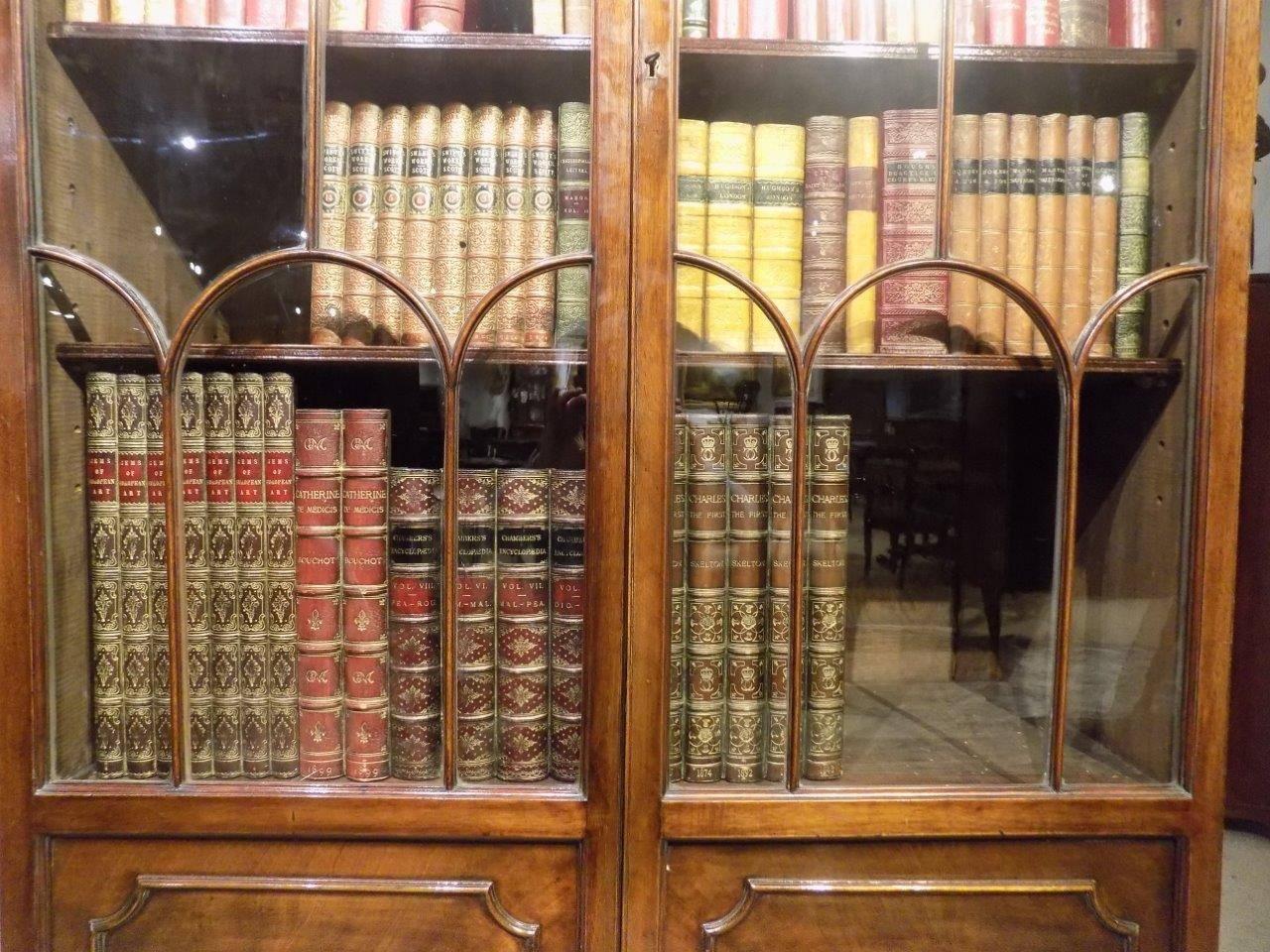 Early 20th Century Fine Quality Mahogany Edwardian Period Astragal Glazed Bookcase