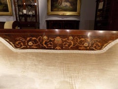 Fine Quality Mahogany and Marquetry Inlaid Edwardian Period Sofa