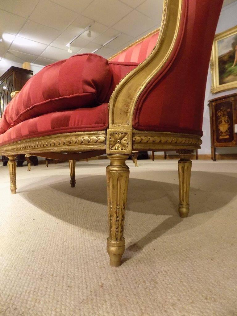 Carved Giltwood Antique French Canapé/Settee 1