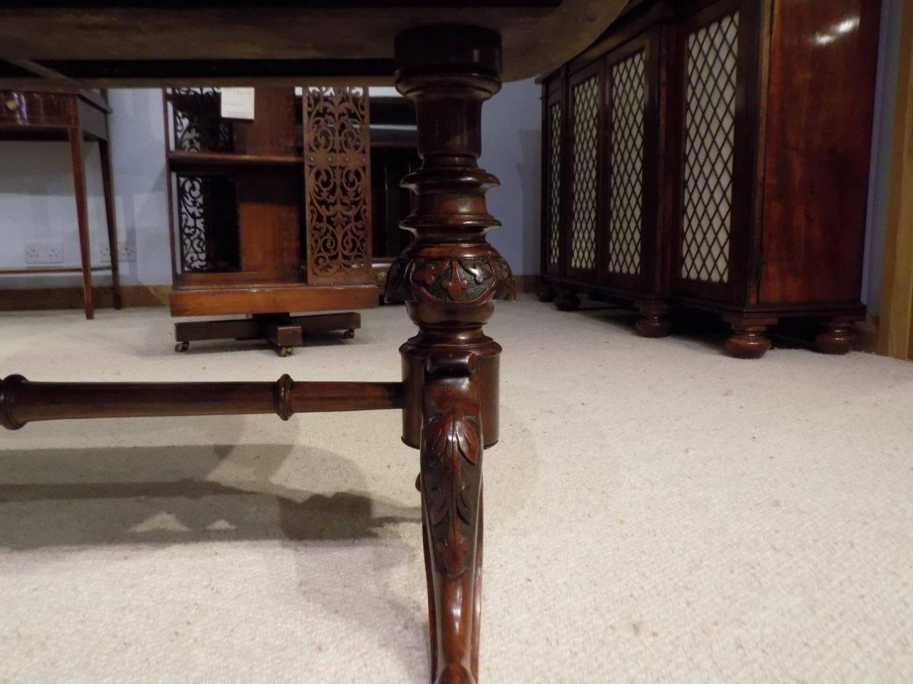 Late 19th Century A superb quality burr walnut Victorian antique coffee table
