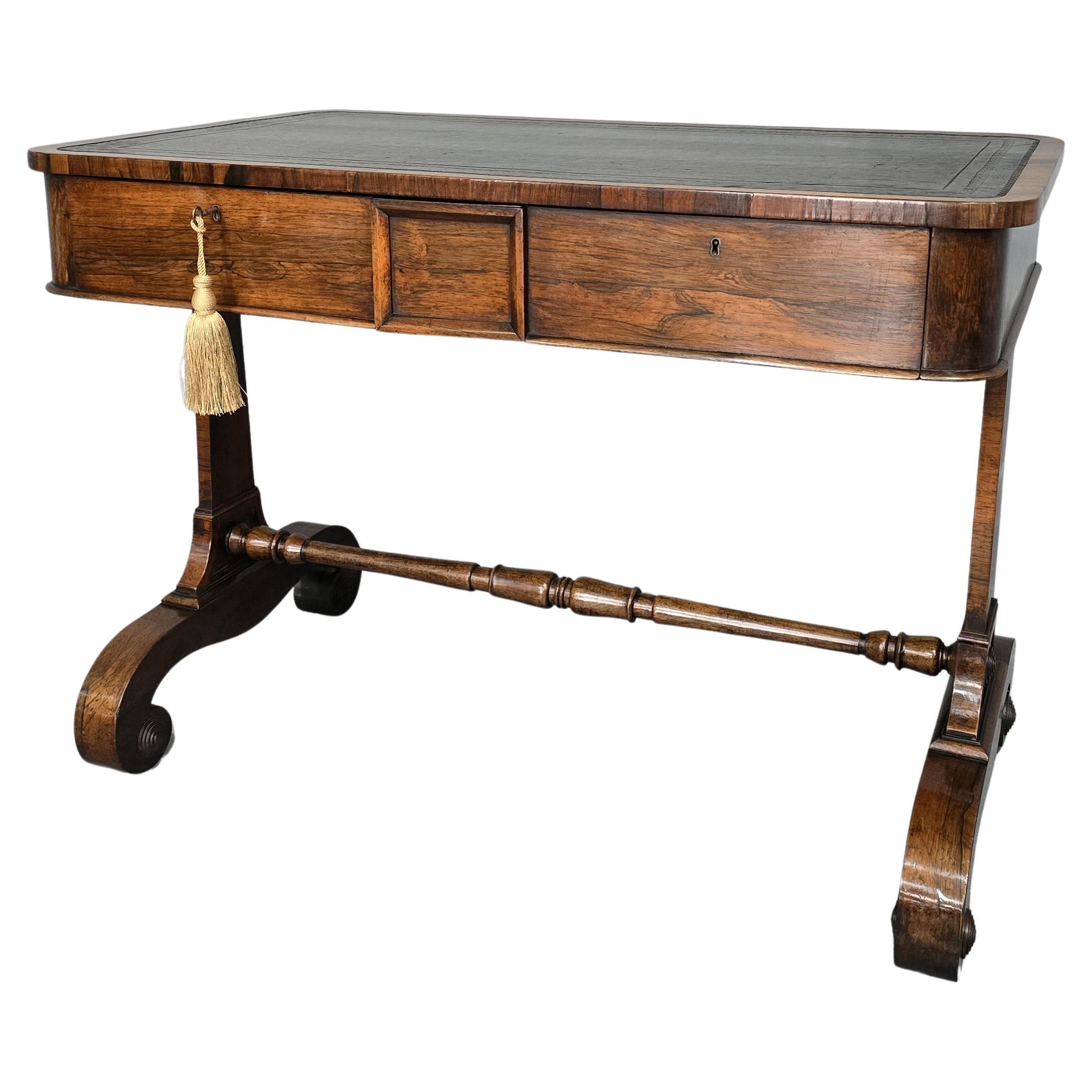 Superb Regency Writing Sofa Table For Sale