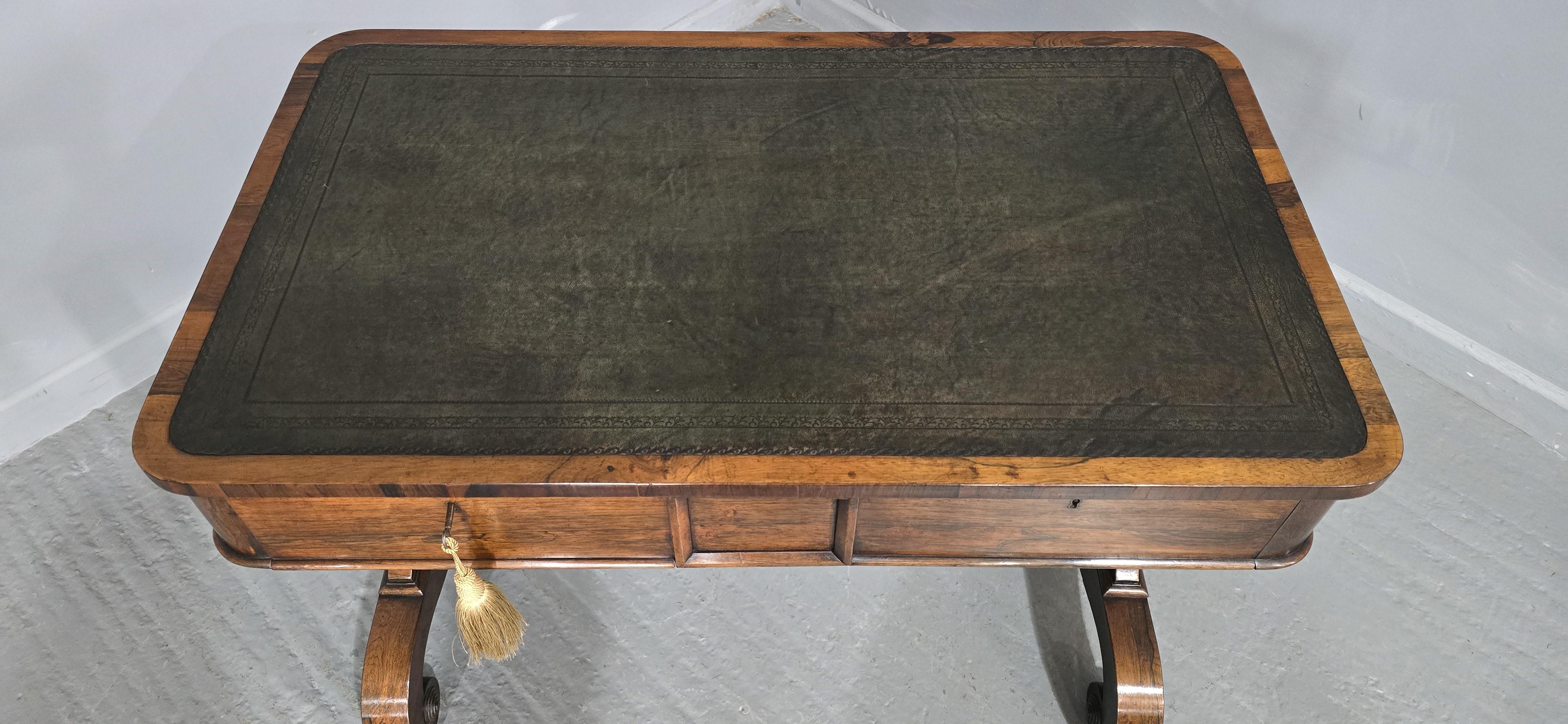 Superb Regency Writing Sofa Table For Sale 2