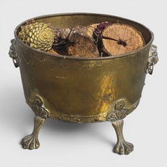 Very Good Brass Log Bin