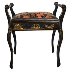 Good Chinoiserie Piano Stool