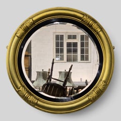 Round Gilt Regency Mirror