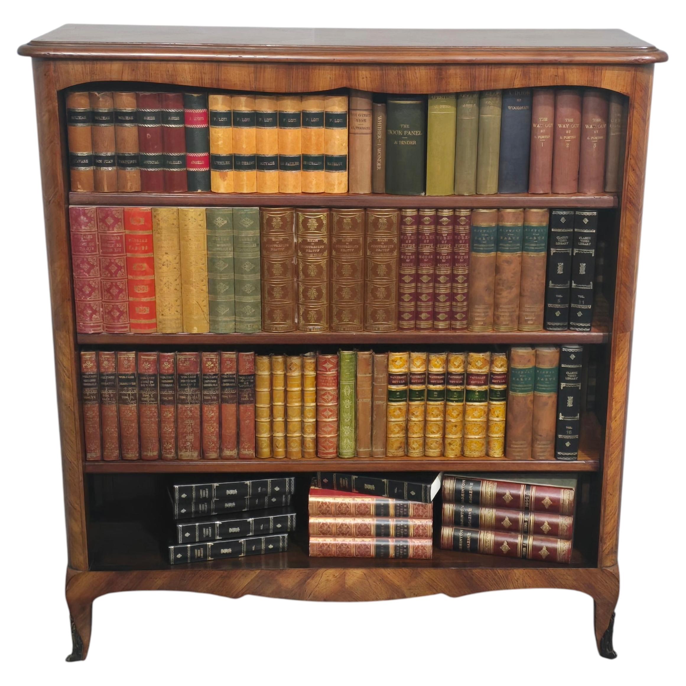 Quality French Open Adjustable Library Bookcase For Sale