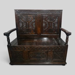 18th Century Jacobean Hall Settle