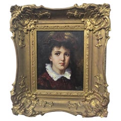 Maria Jose Hernandez Oil on Board by Jonny Gaston 1955