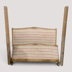 French Limed Curved Double Bed