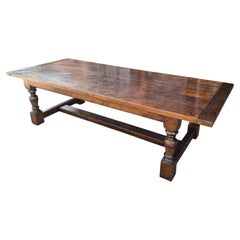 Huge Plank Oak Refrectory Farmhouse Kitchen Dining Table