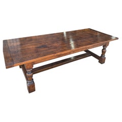 Huge Plank Oak Refrectory Farmhouse Kitchen Dining Table