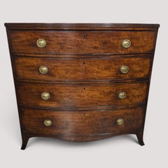 Superior Georgian Bow Front Chest of Drawers