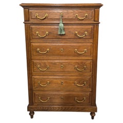 Top Quality Six Drawer French Oak Chest of Drawer