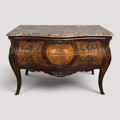 Large French Marquetry Commode Chest of Drawers