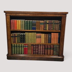 Victorian Open Adjustable Library Bookcase
