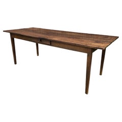 Super French Plank Kitchen Refrectoy Farmhouse Dining Table