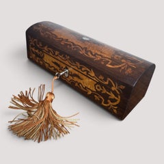 Fine English Inlaid Glove Box