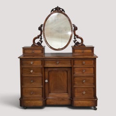 Super Victorian Mahogany Dressing Table