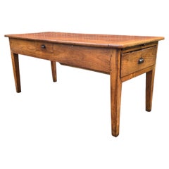 Outstanding French Cherry wood Farmhouse Ktchen Refrectory Dining Table